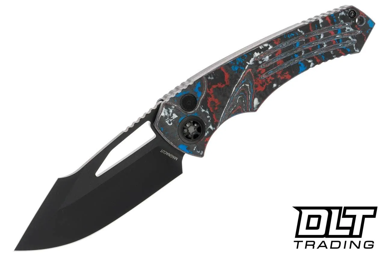 Heretic Pariah Manual Drop Point DLC MagnaCut - America Camo Carbon Fiber Chassis