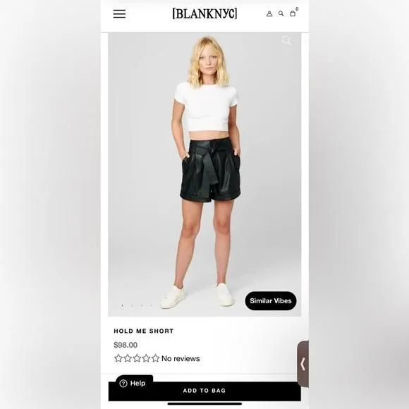 Product image for BLANK NYC hold me short. Size 25. NWT