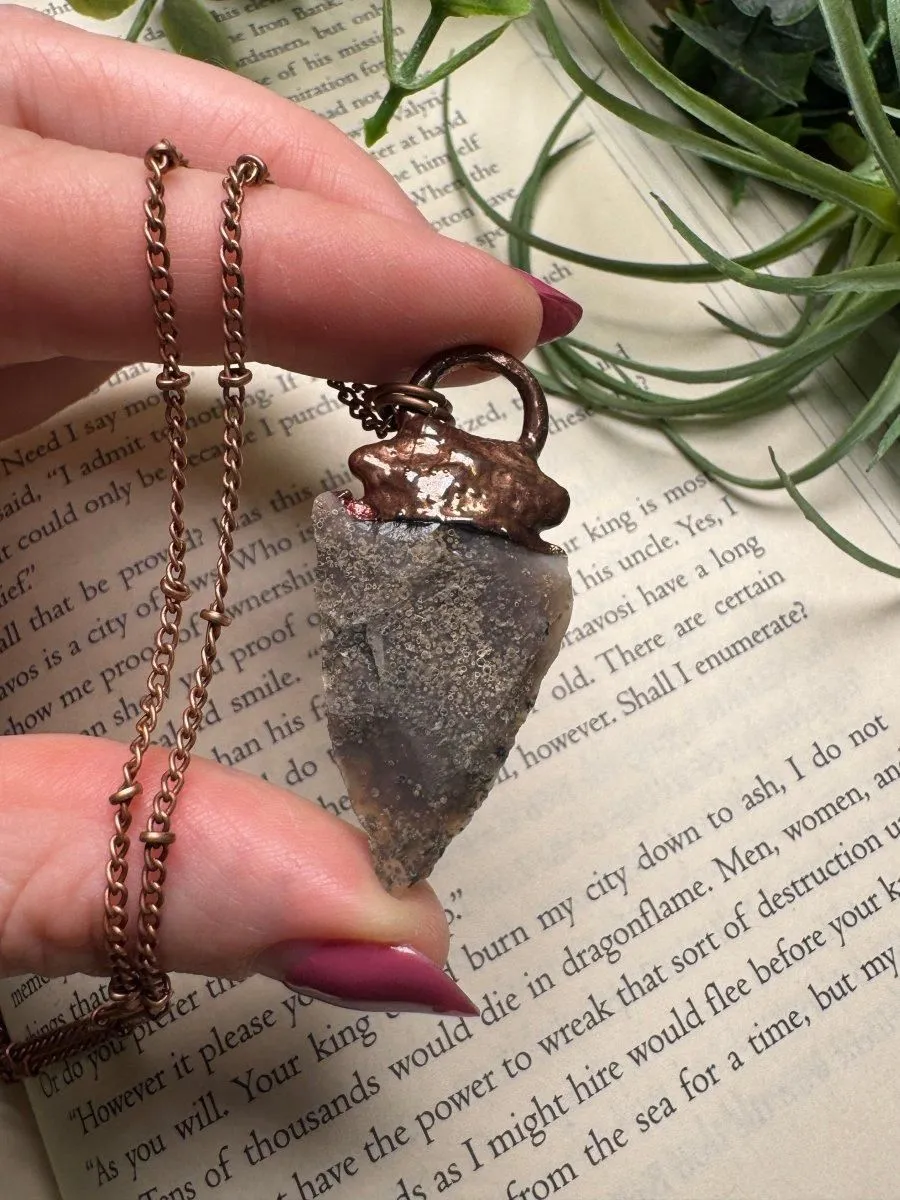 Agate Arrowhead Necklace