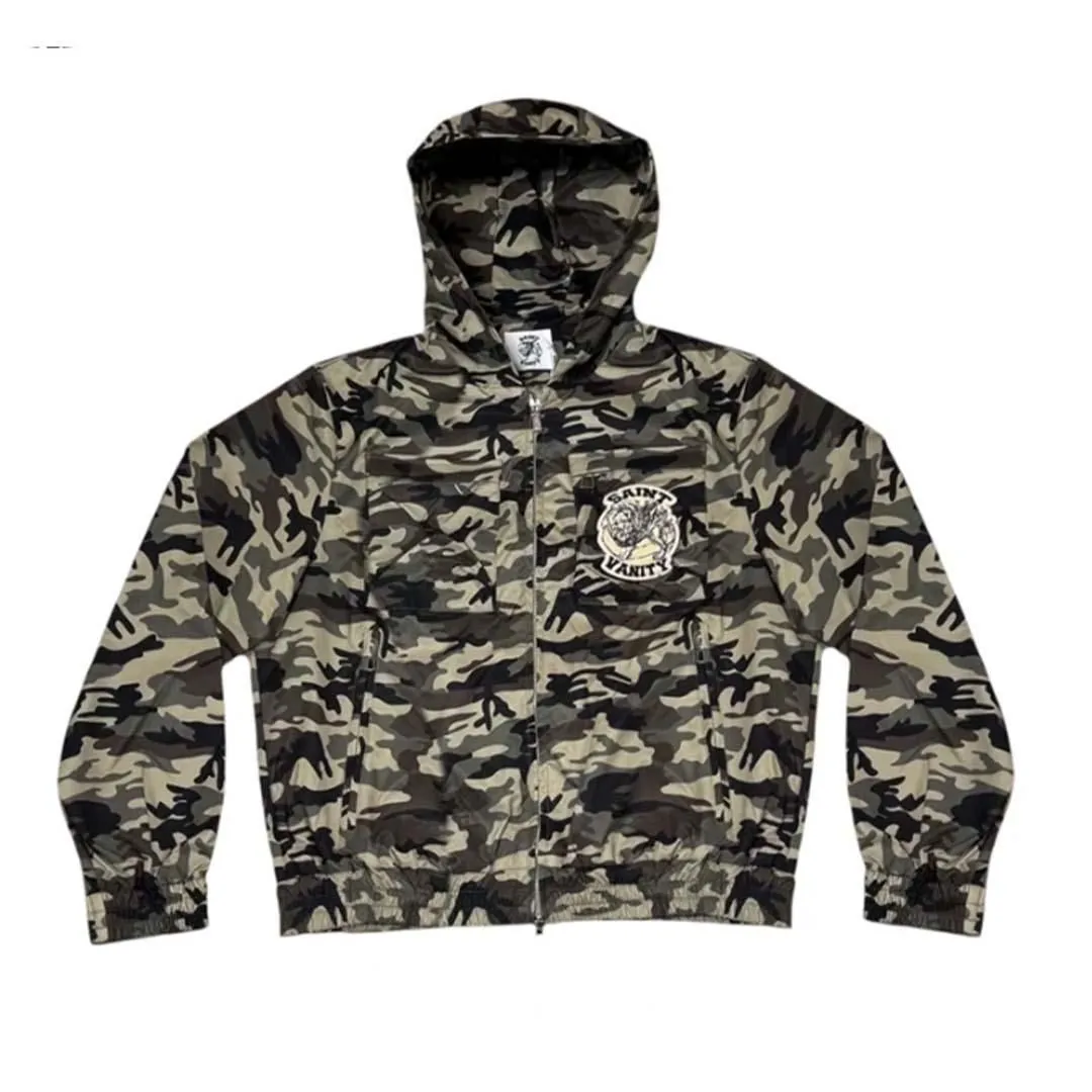 Saint Vanity Nylon Summer Camo Hoodie Jacket