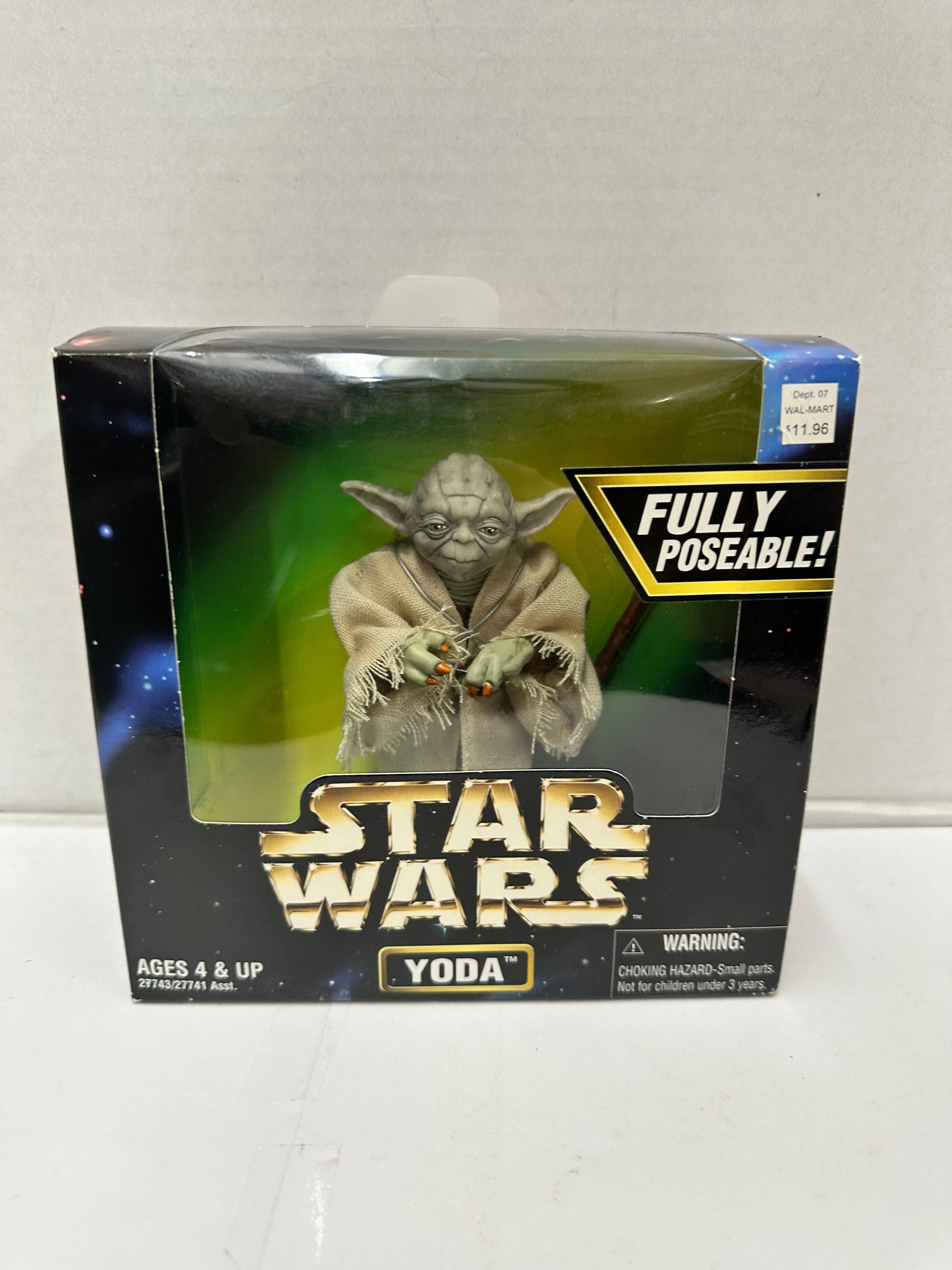 Star Wars Action Collection Yoda Figure Kenner 1997 Vintage Fully Poseable