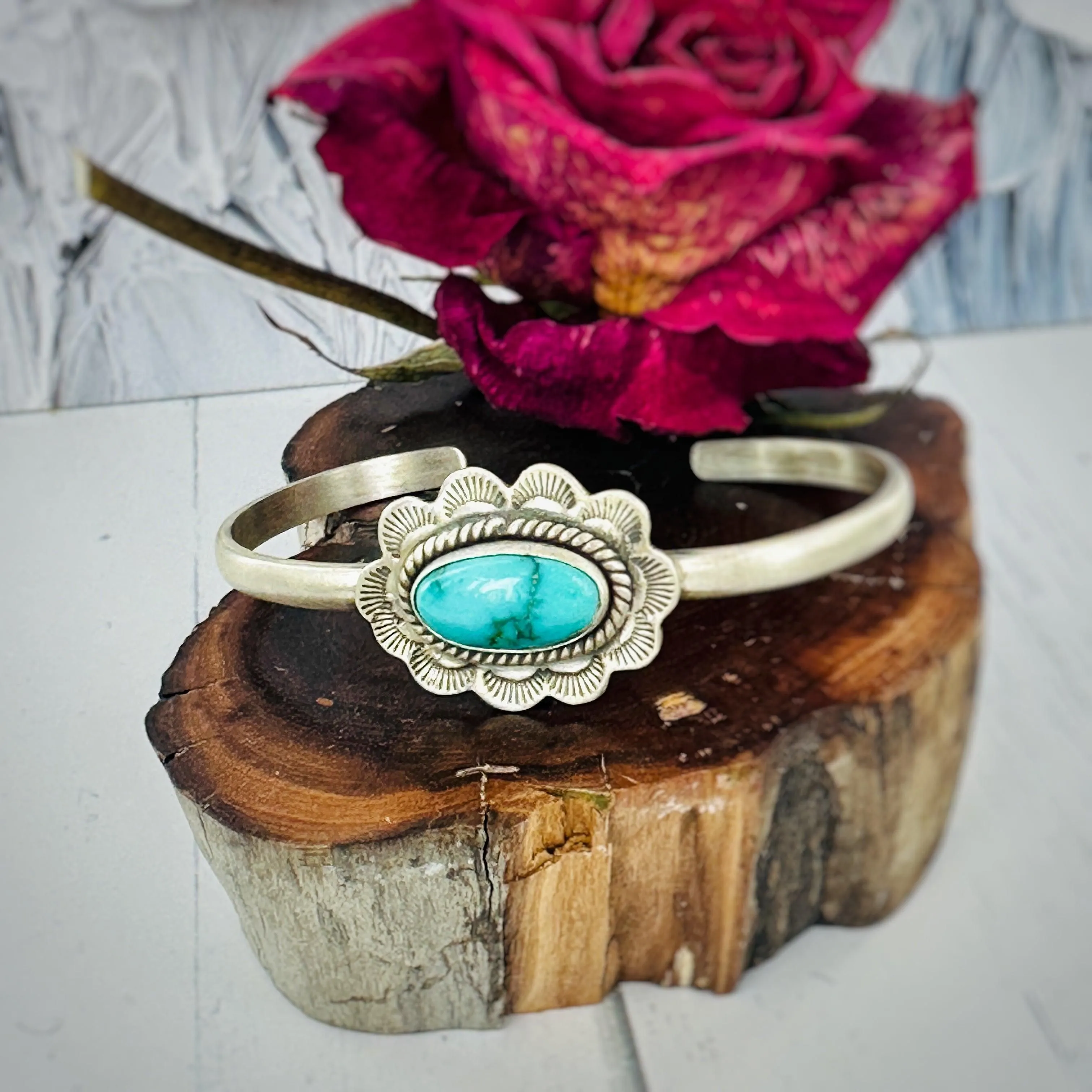 Open Sky (Number 8 Turquoise) Cuff Bracelet
