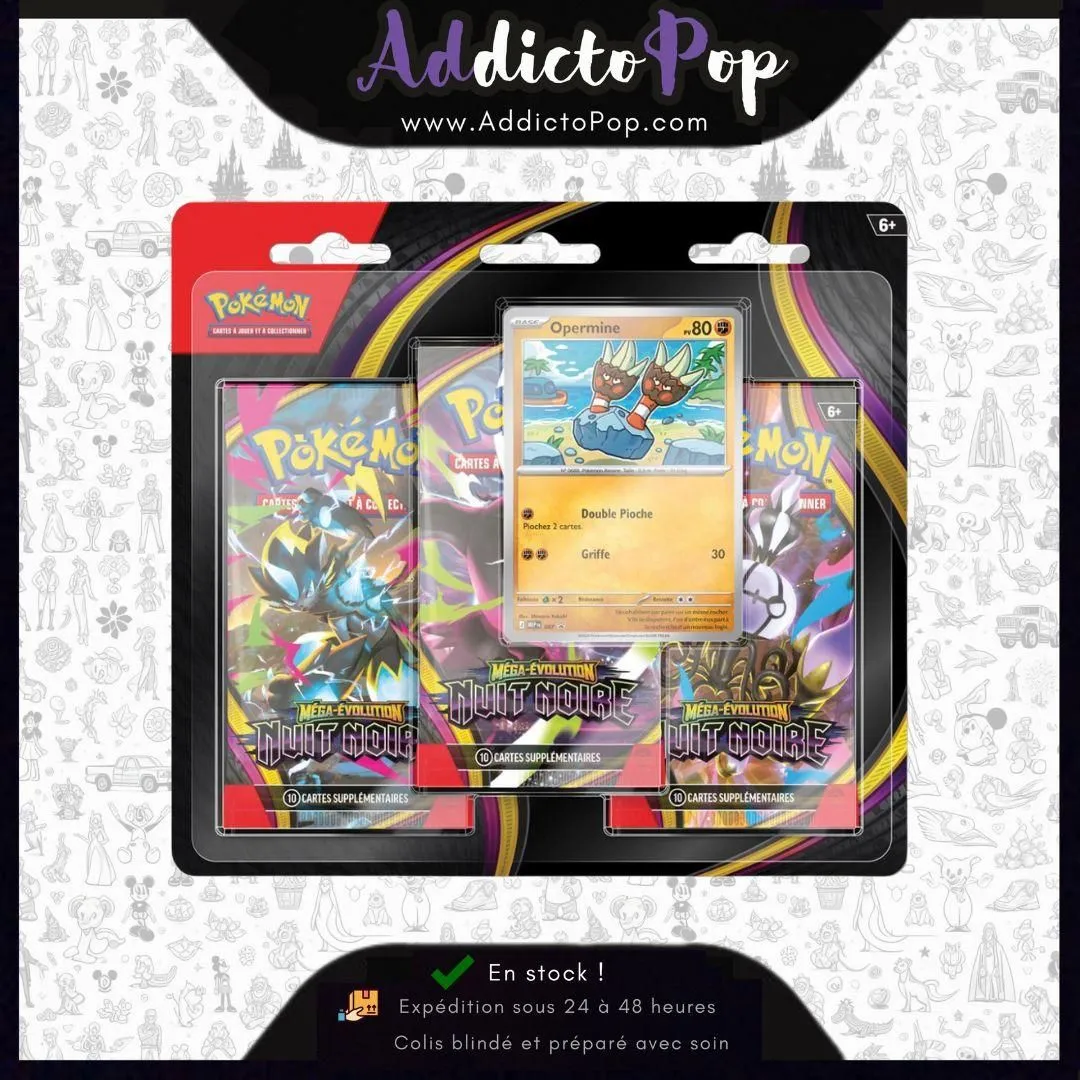 Pokemon - ME 05 Nuit Noire Blister 3 Boosters - FR