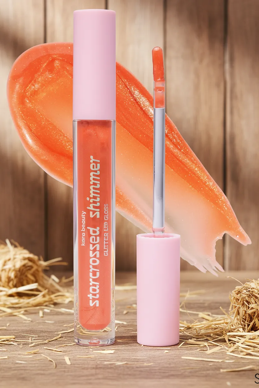 Kara beauty Star-crossed Shimmer Glitter Lip Gloss KISS ME NOT