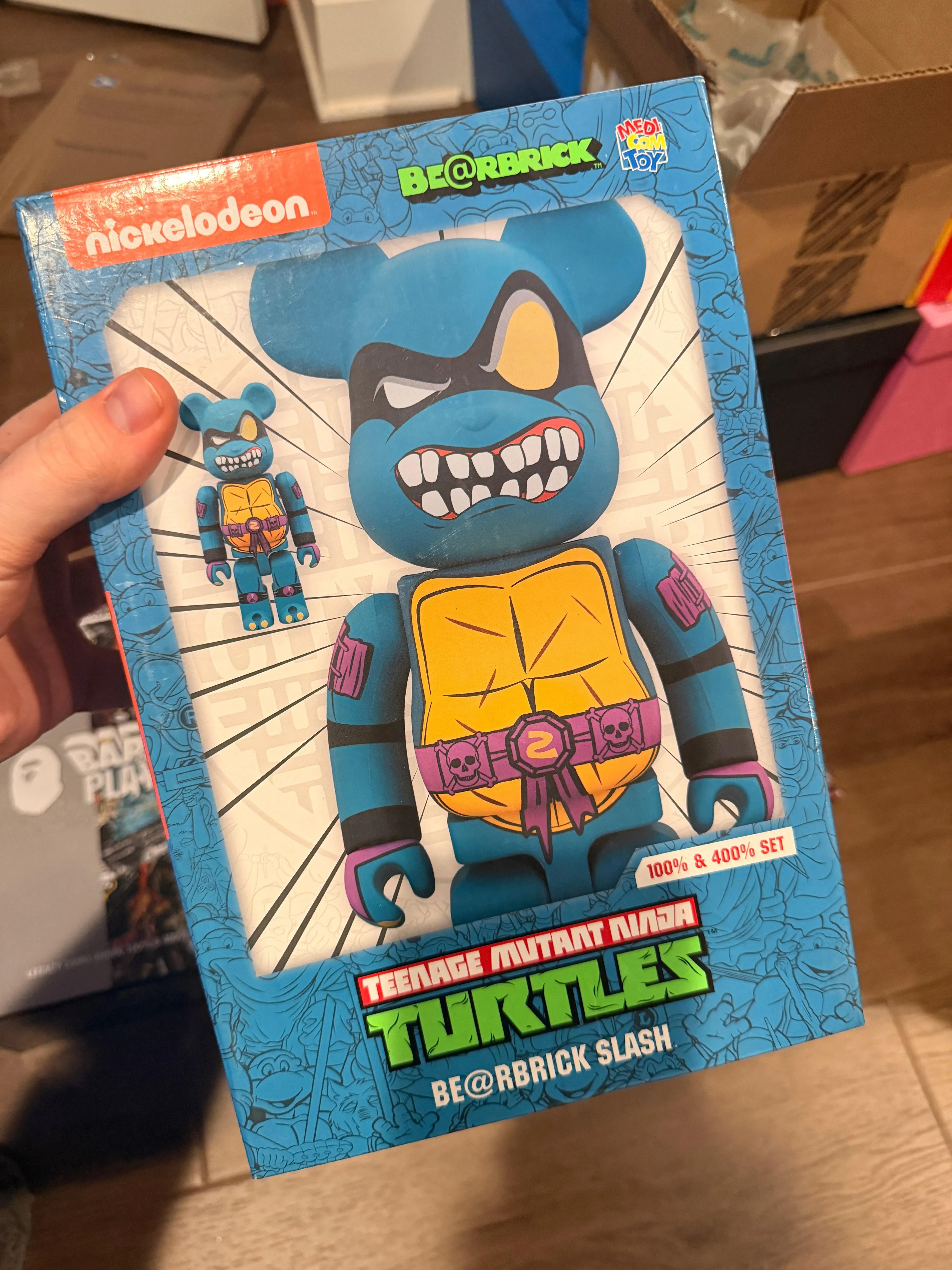 Bearbrick TMNT Slash 400/100 set