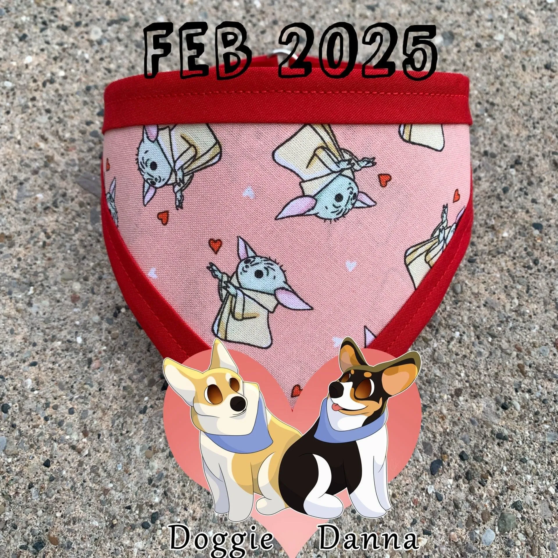 Grogu Hearts Pet Bandanna
