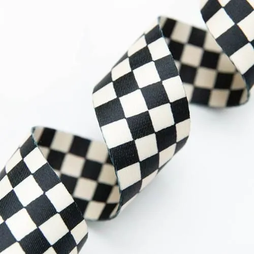 Black & White Checkered 1.5" Webbing from Stitch Supply