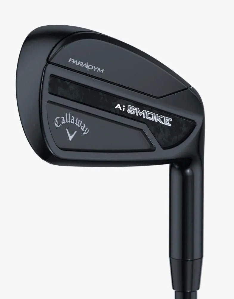 Callaway NEW Paradym Ai Smoke Black Irons 5-AW Elevate 95 MPH Regular Flex