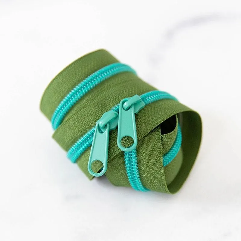 Lagoon 30" Zipper- Aqua/Green