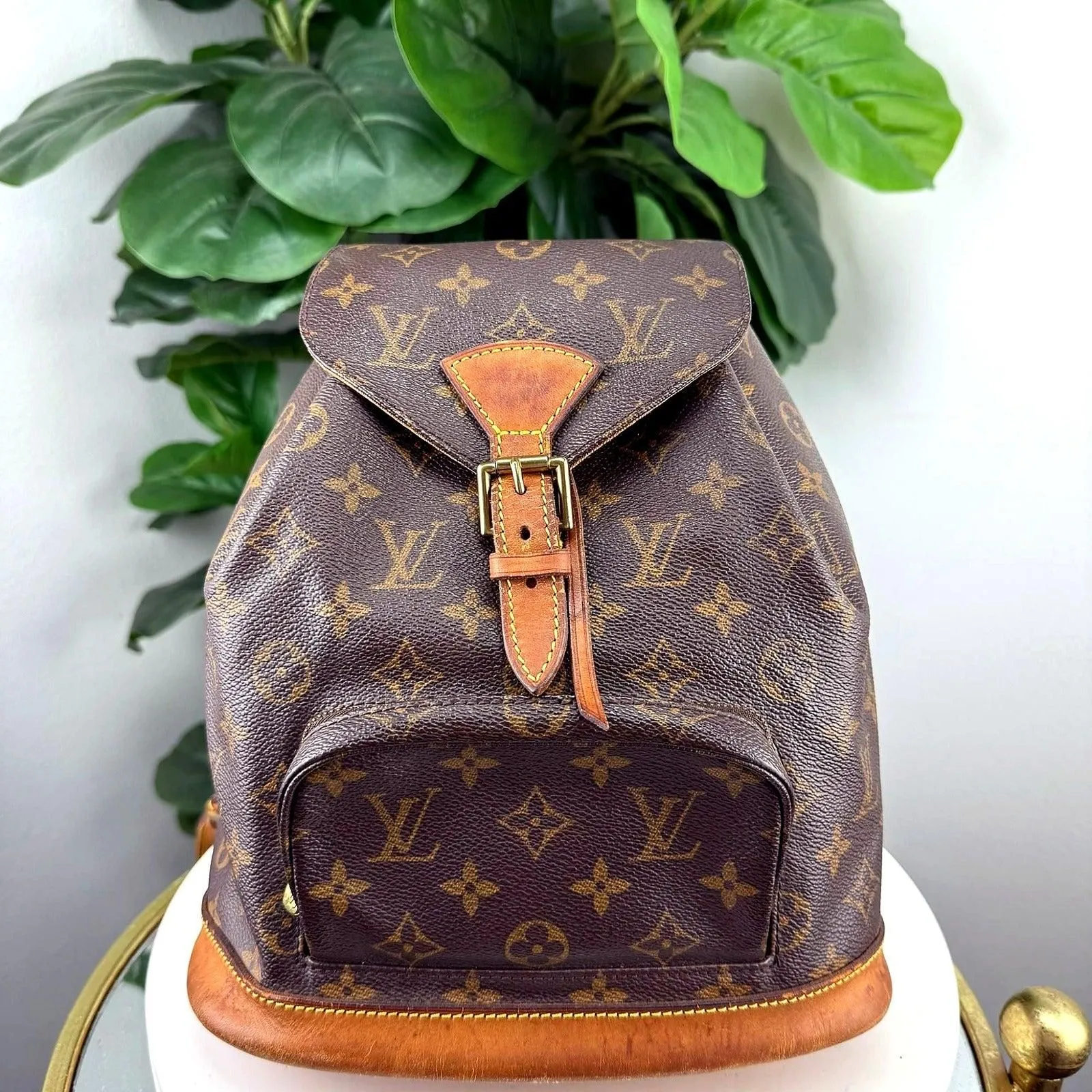 Authentic Vintage Louis Vuitton Monogram Canvas Montsouris Backpack