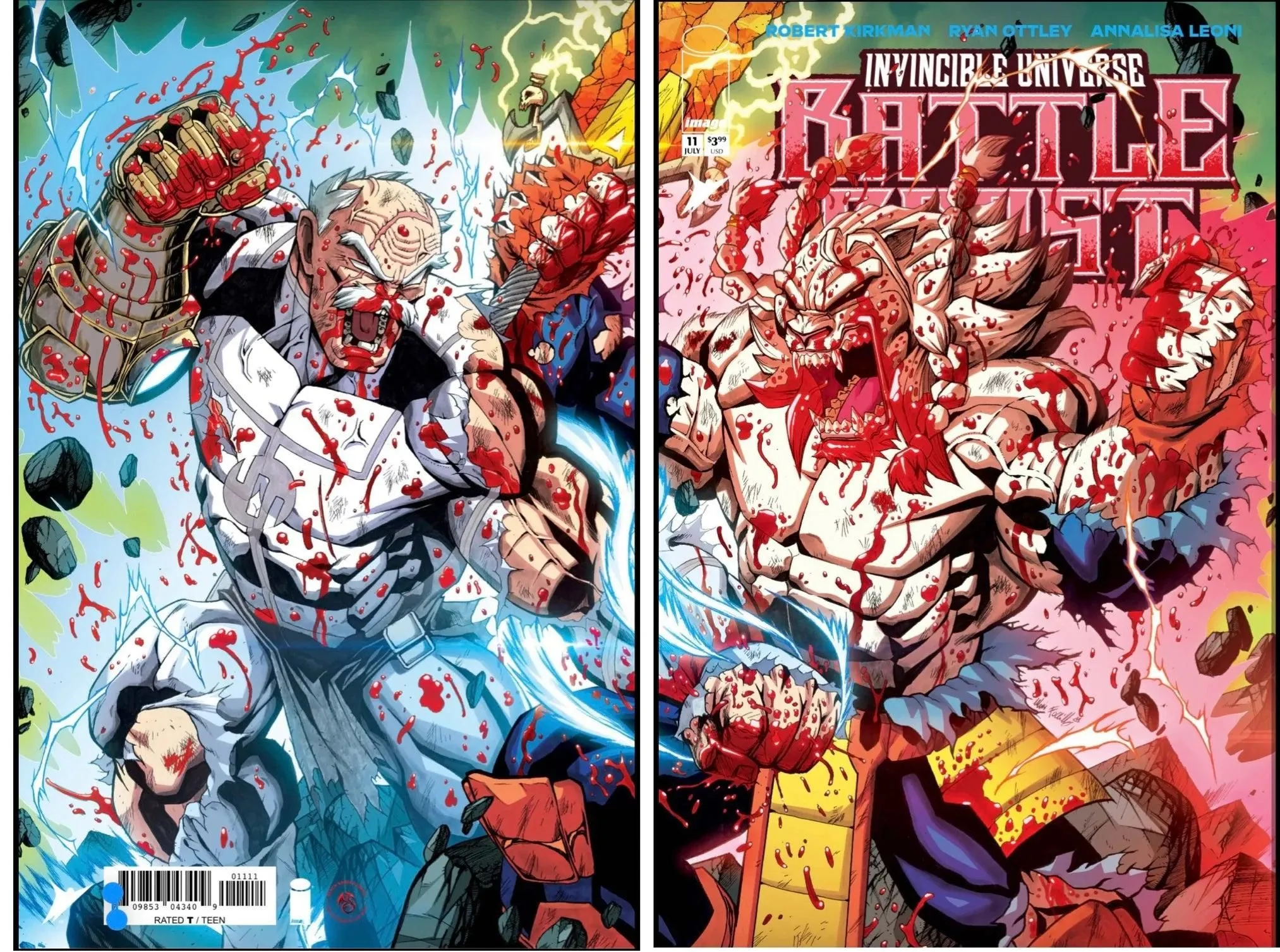 INVINCIBLE UNIVERSE BATTLE BEAST #11 EXCLUSIVE vs CONQUEST - MARIO FOCCILLO - PRESALE EST SHIP 7/28