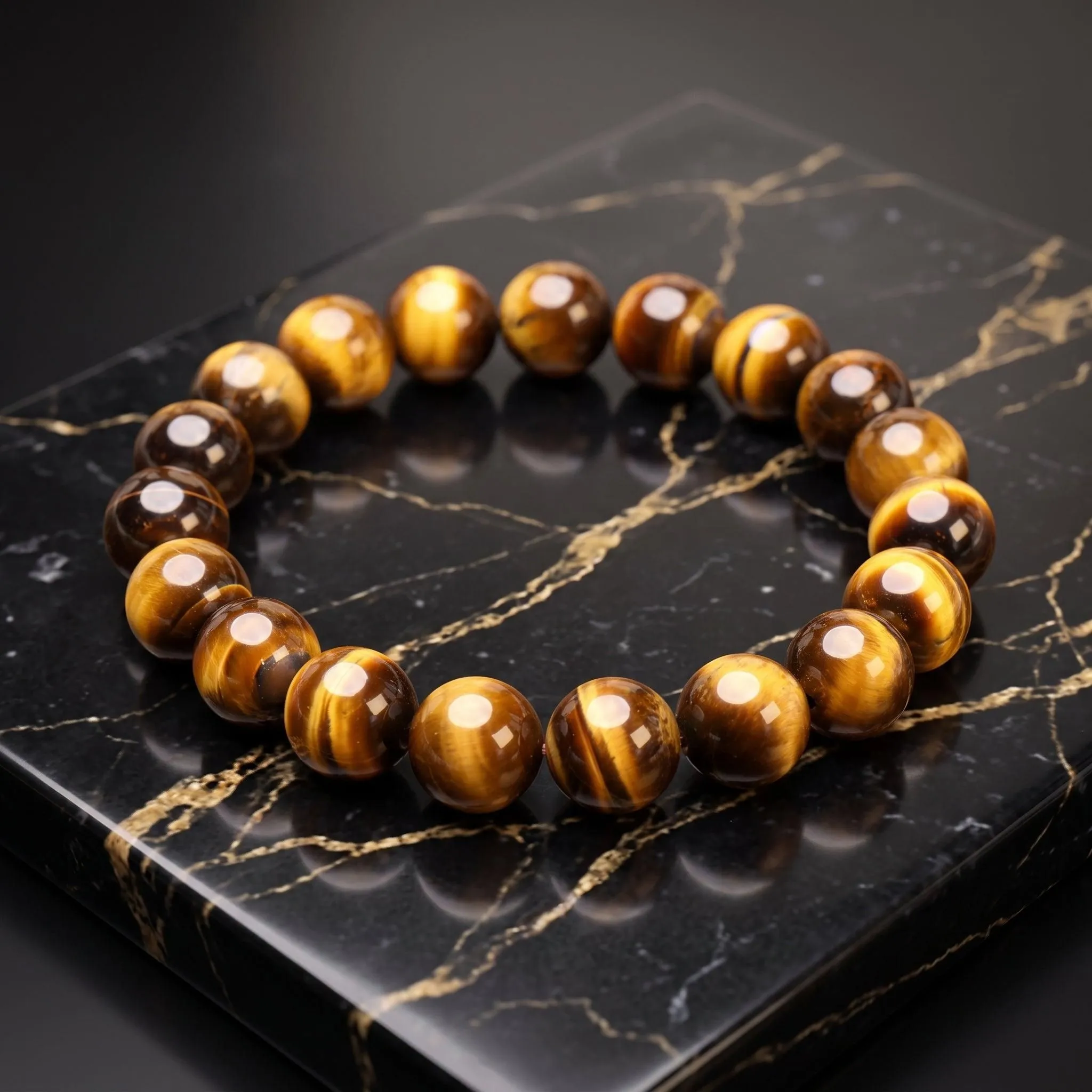 Tiger Eye Natural Stretch Bracelet For Men And Woman
