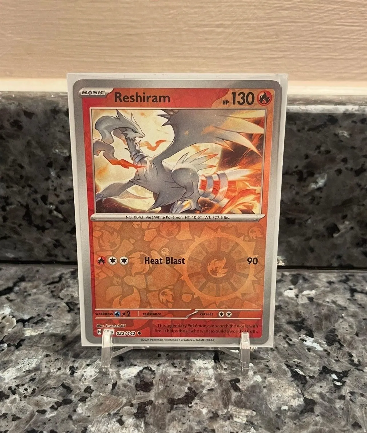 Pokemon TCG Reshiram Scarlet & Violet - Stellar Crown 022/142 Holo