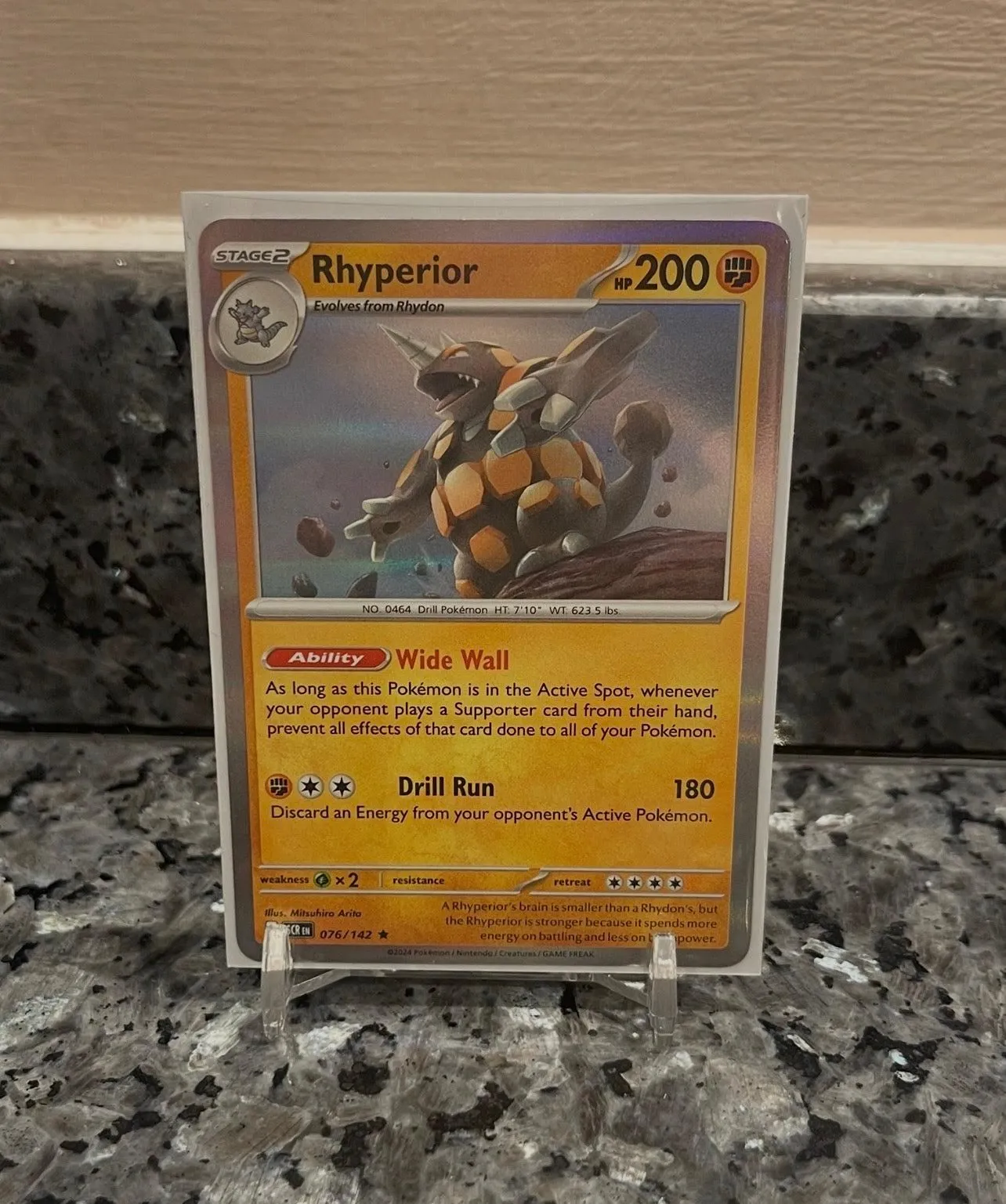 Pokemon TCG Rhyperior Scarlet & Violet - Stellar Crown 076/142