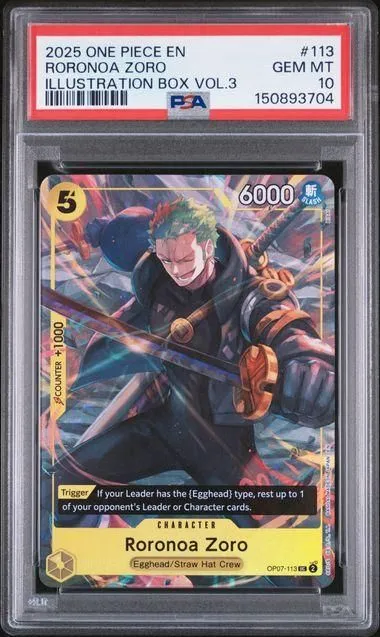 PSA 10 Roronoa Zoro 113 One Piece Promos 150893704