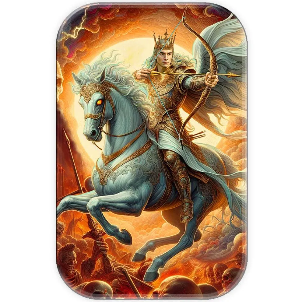 In Stock! 2024 Carpathian Mint White Horse Colorized 2 oz Silver Cast Bar