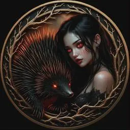 Zombie Vixens Cool2Coin Zombie Vixens 1st Release - Kookaburra "The Laughing Death" 33 Gram Copper Colorized Art Coin (10000 Mintage)