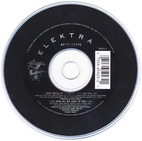 Keith Sweat - Why Me Baby? (Part 2) / I'll Give All My Love To You (CD) (Mint (M))