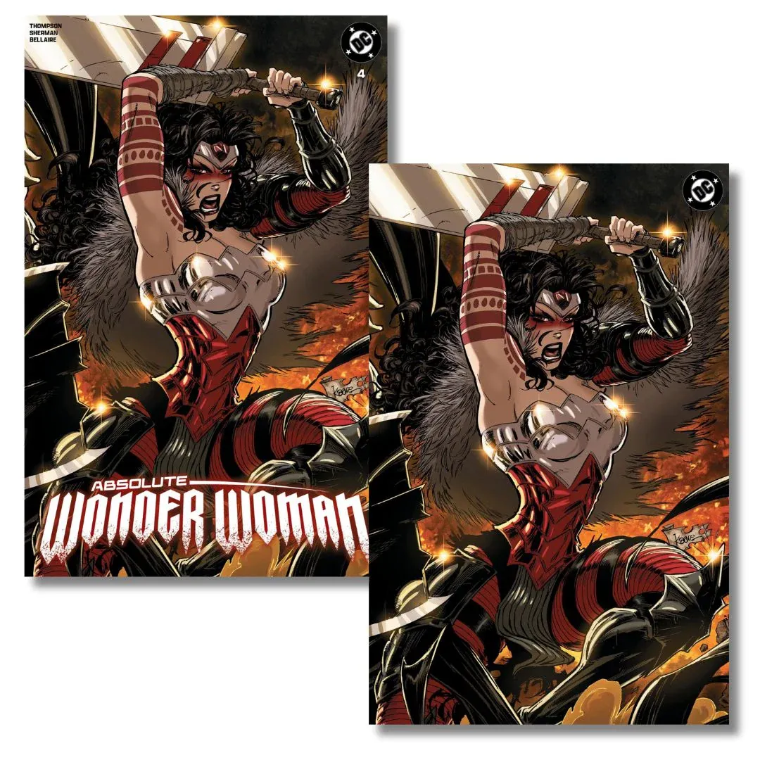 ABSOLUTE WONDER WOMAN #4 EXCLUSIVE VIRGIN/TRADE SET - KAARE ANDREWS  LTD 1000