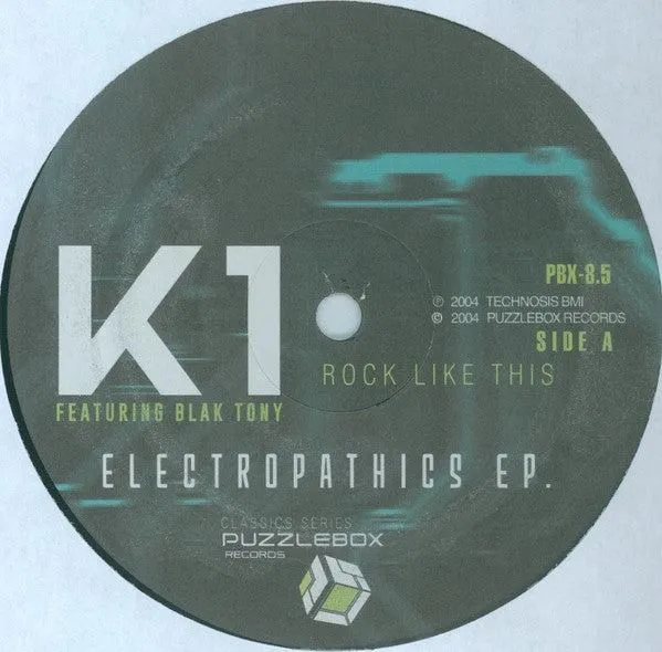 DJ K-1 Featuring Blak Tony - Electropathics EP (12", EP, RE)