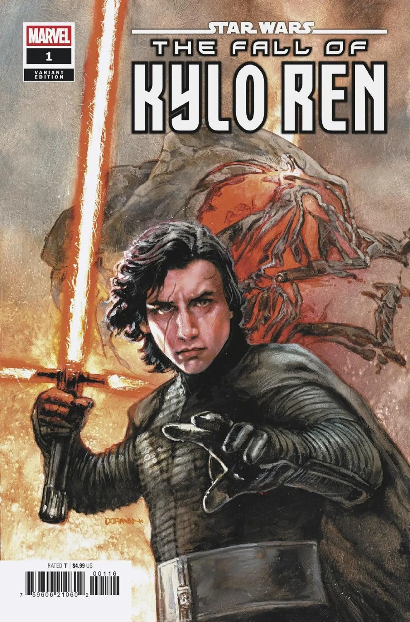 STAR WARS: THE FALL OF KYLO REN #1 DAVE DORMAN VARIANT [1:25]