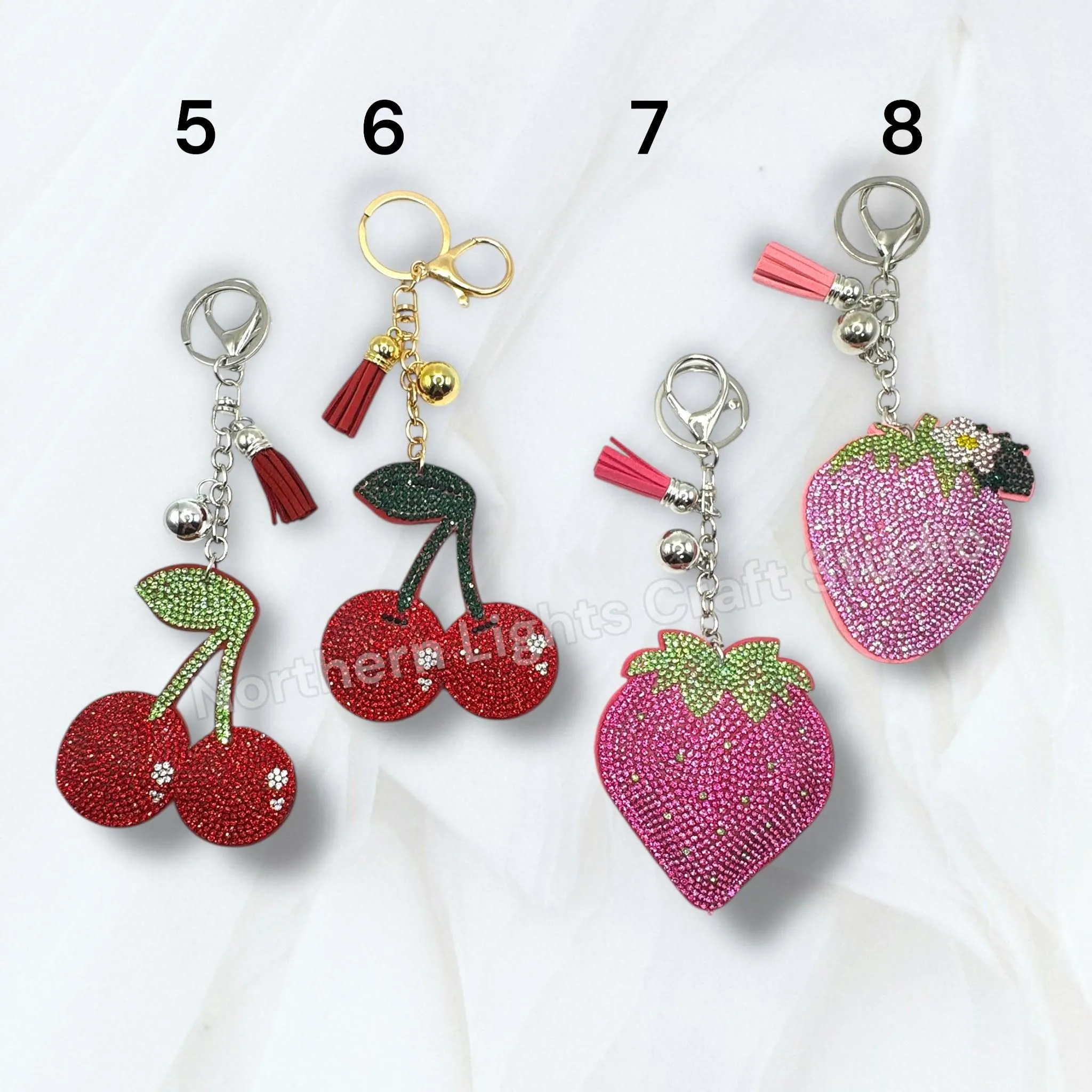 Rhinestone Purse Charm Keychains for DIY