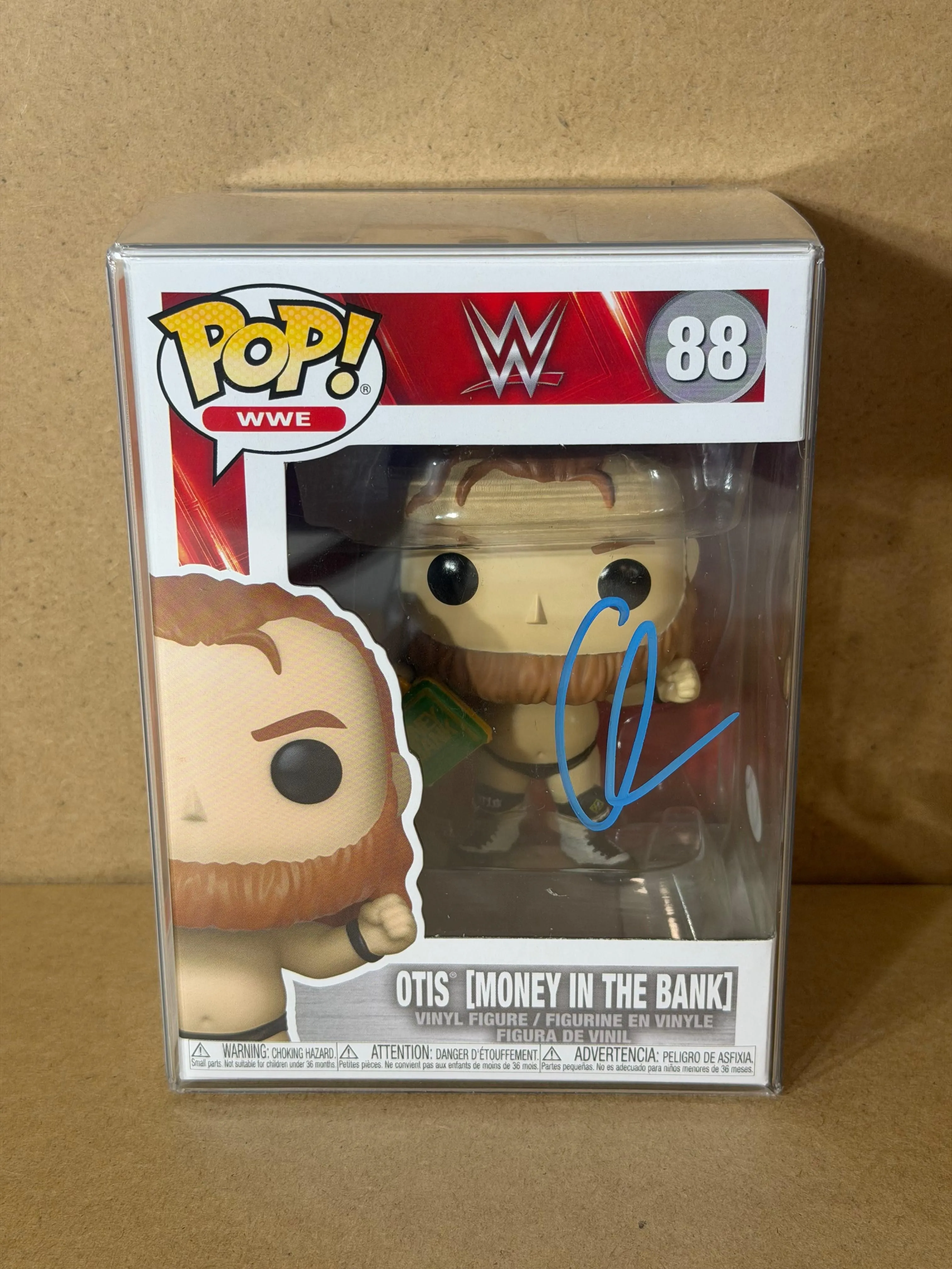 Funko Pop! WWE Otis (Money In The Bank) Signed COA #88 Free Protector