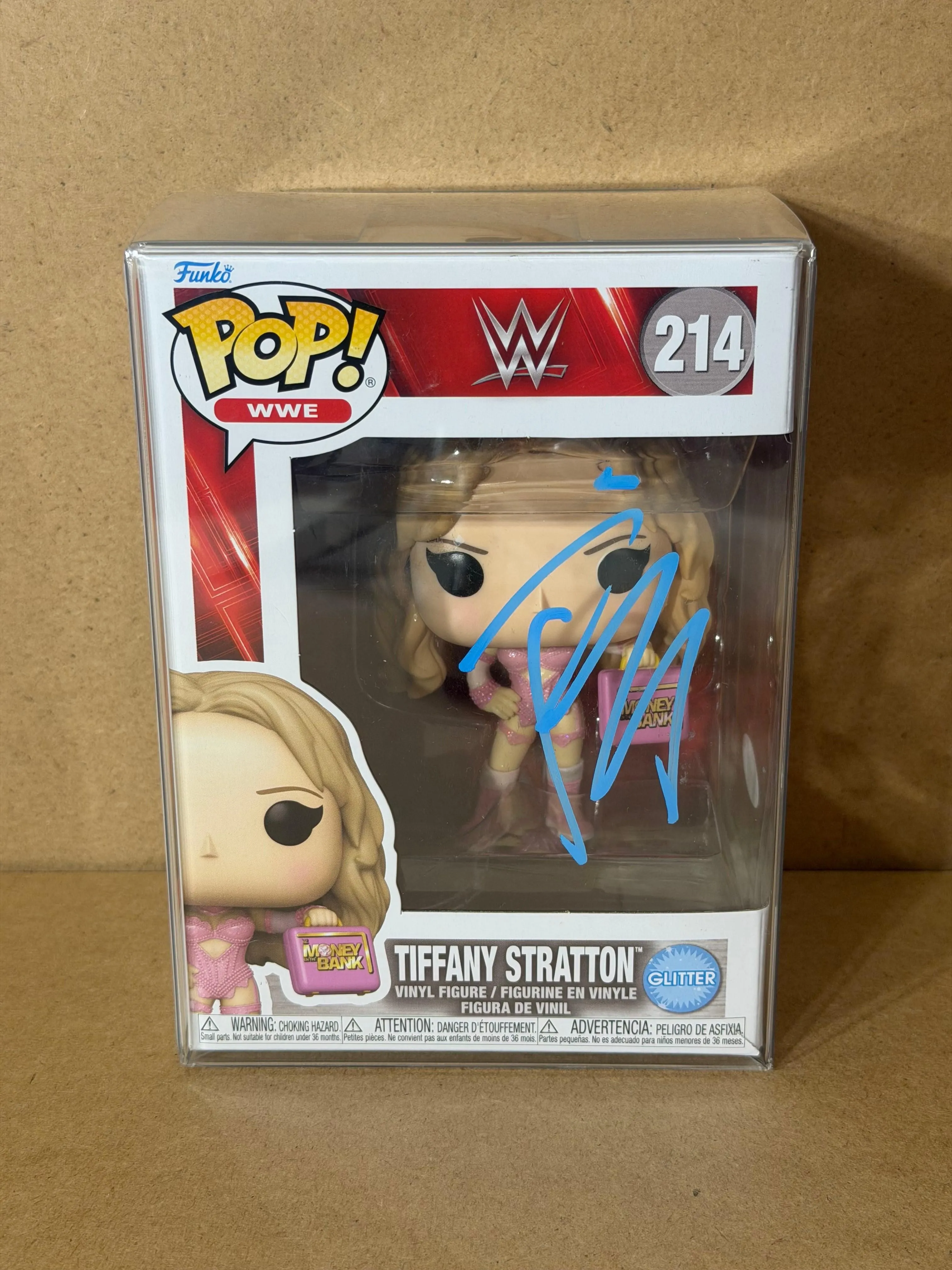 Funko Pop! WWE Tiffany Stratton Signed COA #214 Free Protector