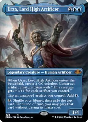 Urza, Lord High Artificer (Borderless) - Dominaria Remastered - Near Mint