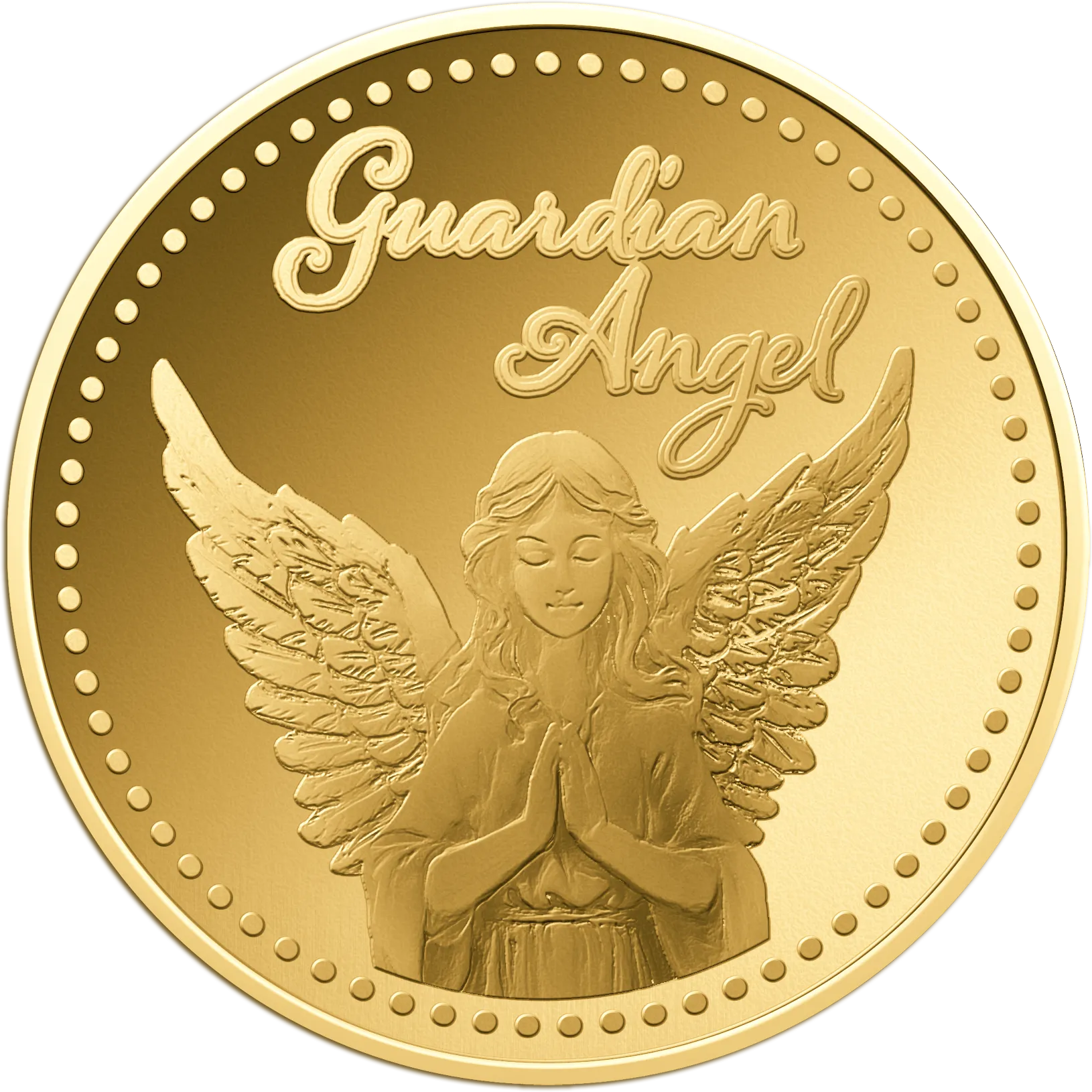 In Stock! Chad Guardian Angel 1/1000 oz Gold Coin in Card