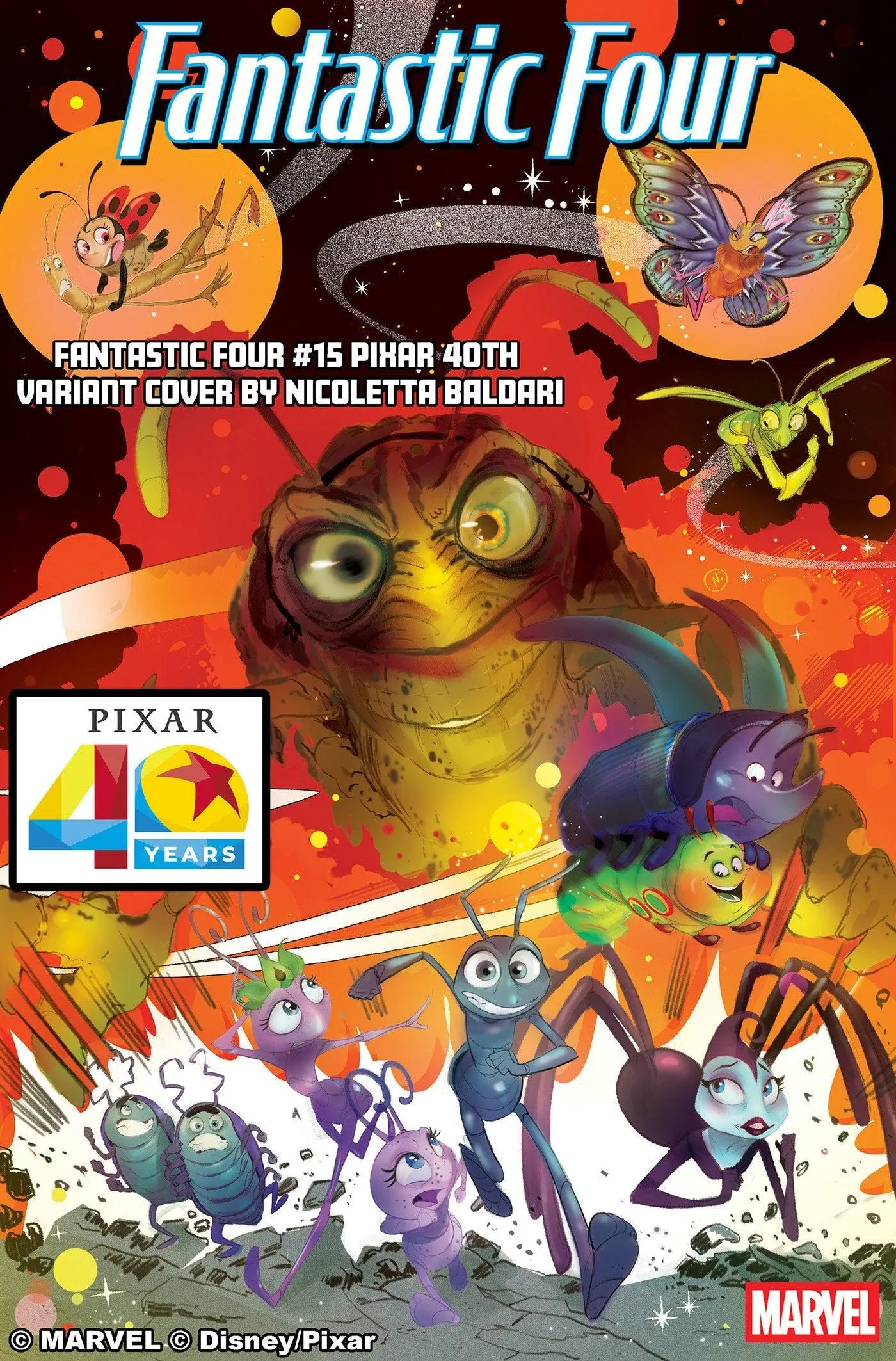 FANTASTIC FOUR #15 NICOLETTA BALDARI PIXAR 40TH VARIANT