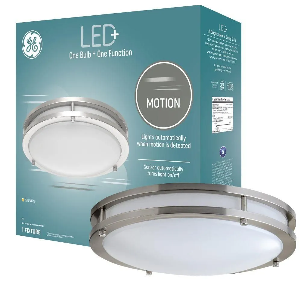 New without box - GE Household Lighting LED+ Motion Fixture Soft White