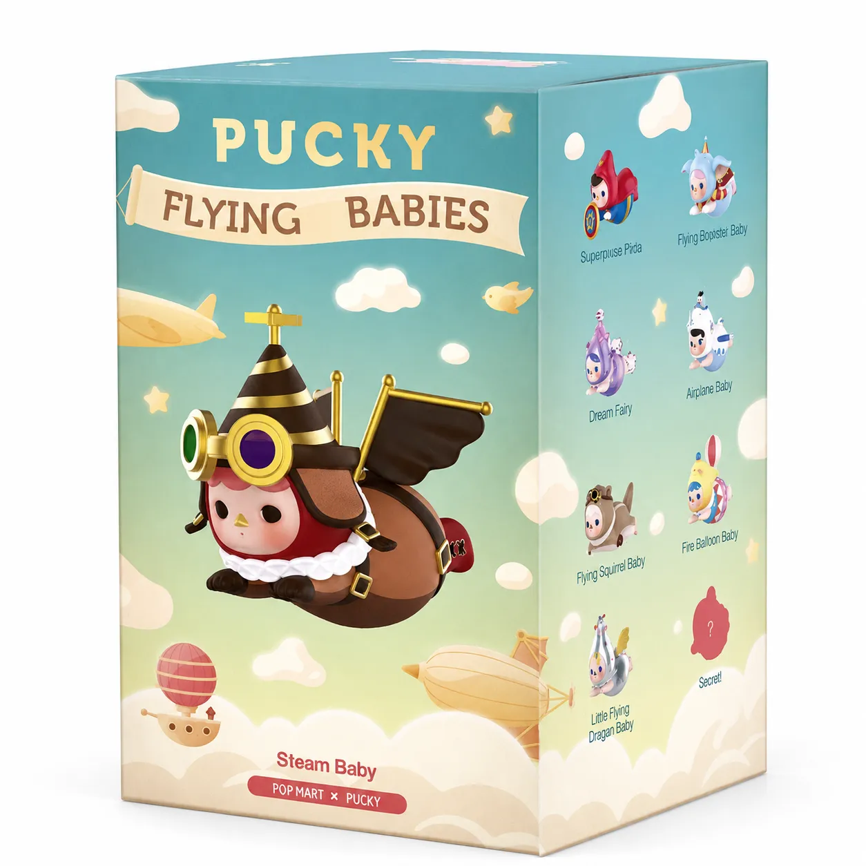 Pop Mart Pucky Flying Babies Figure Series Confirmed - Airplane Baby