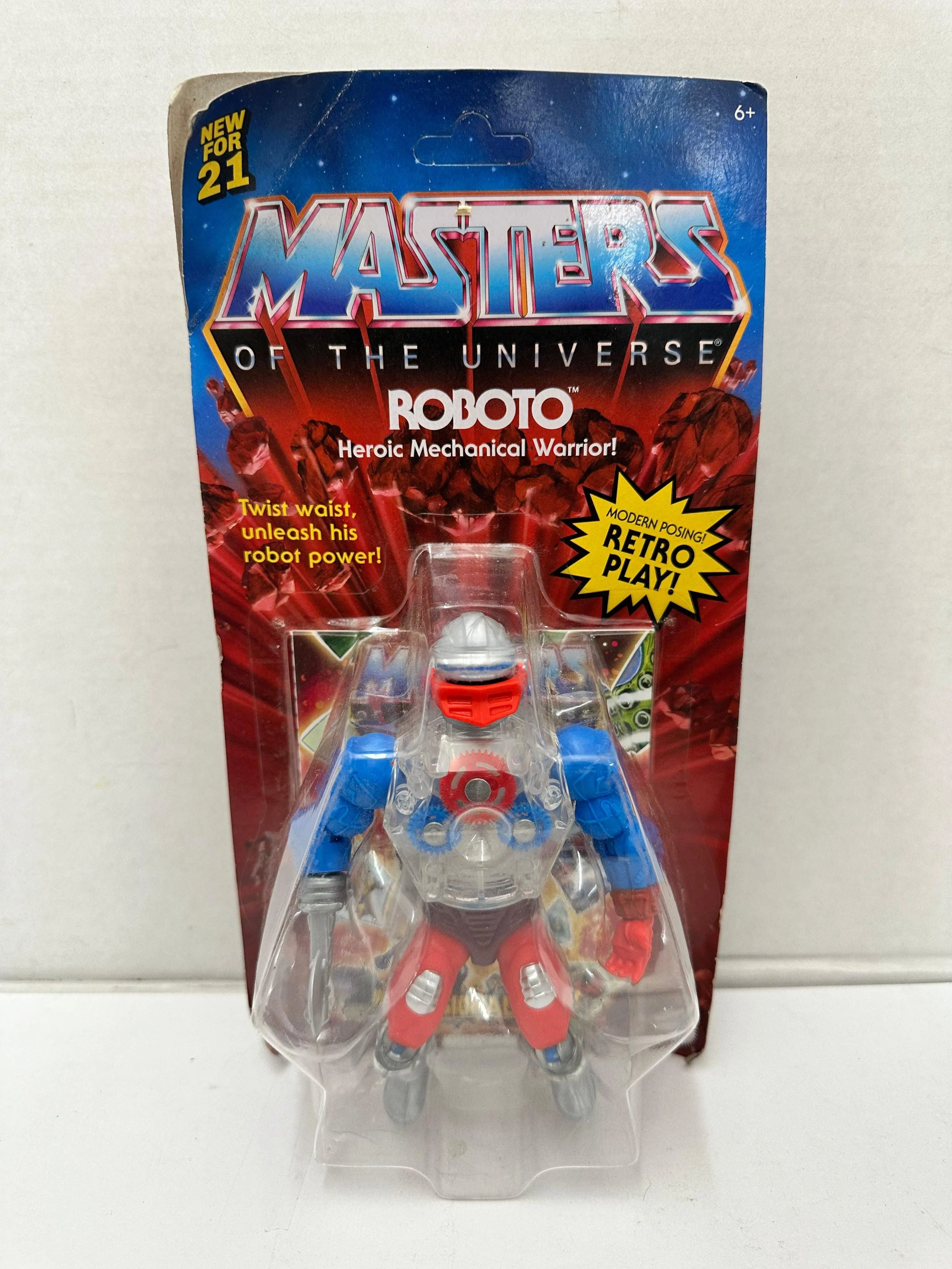 Mattel Masters of The Universe Motu 5.5 in Roboto Action Figure GRX00 UNPUNCHED
