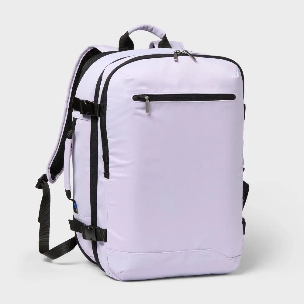 New Without Tags - 40L Travel Backpack with Expansion - Open Story Thistle