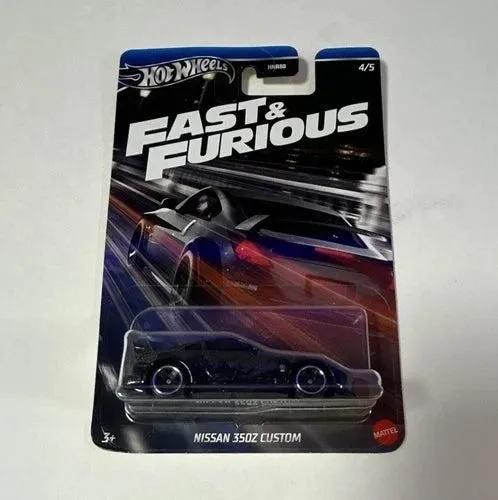 Hot Wheels Fast & Furious Nissan 350Z Custom Black Diecast Model Car