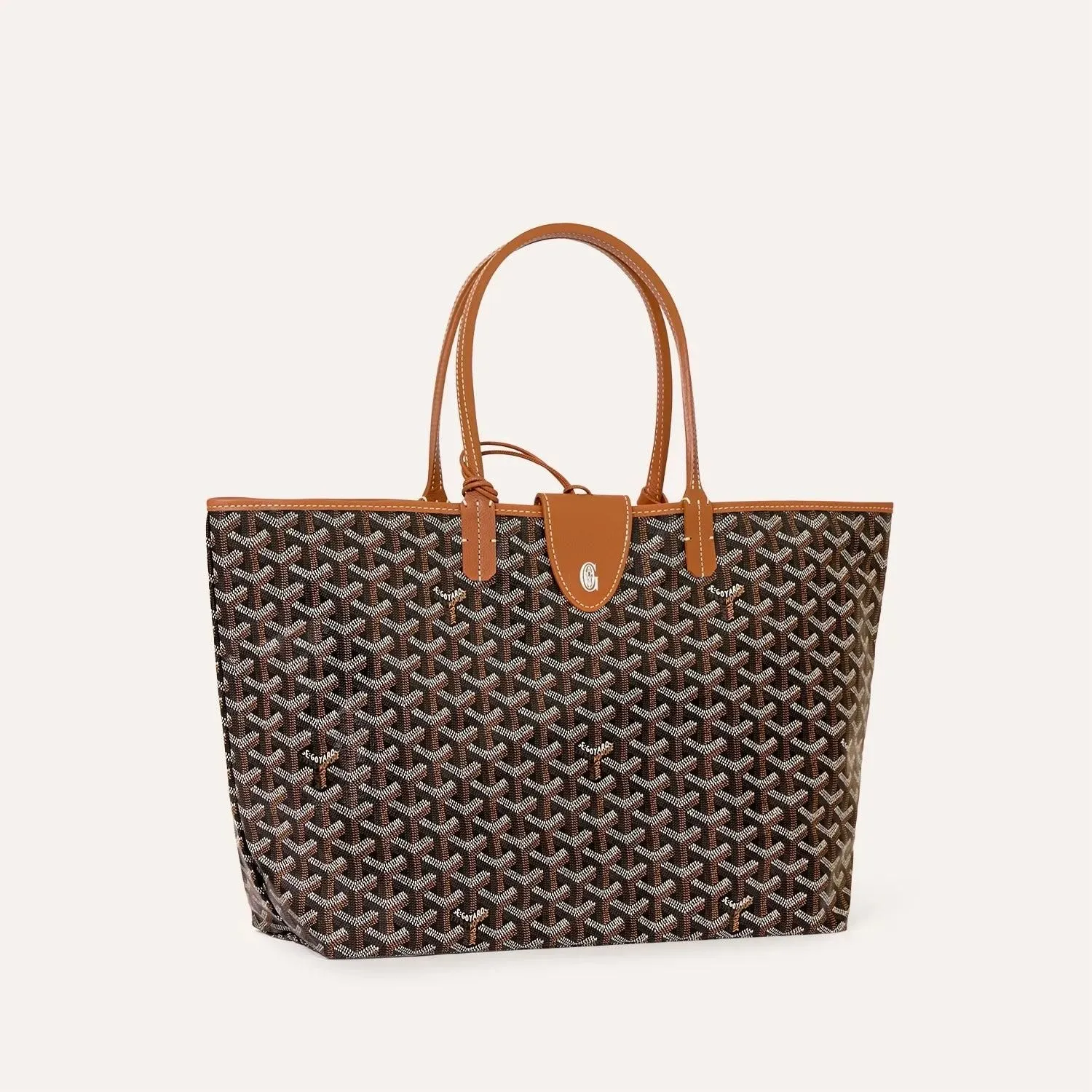 Goyard Saint Louis Tote PM - Black/Tan