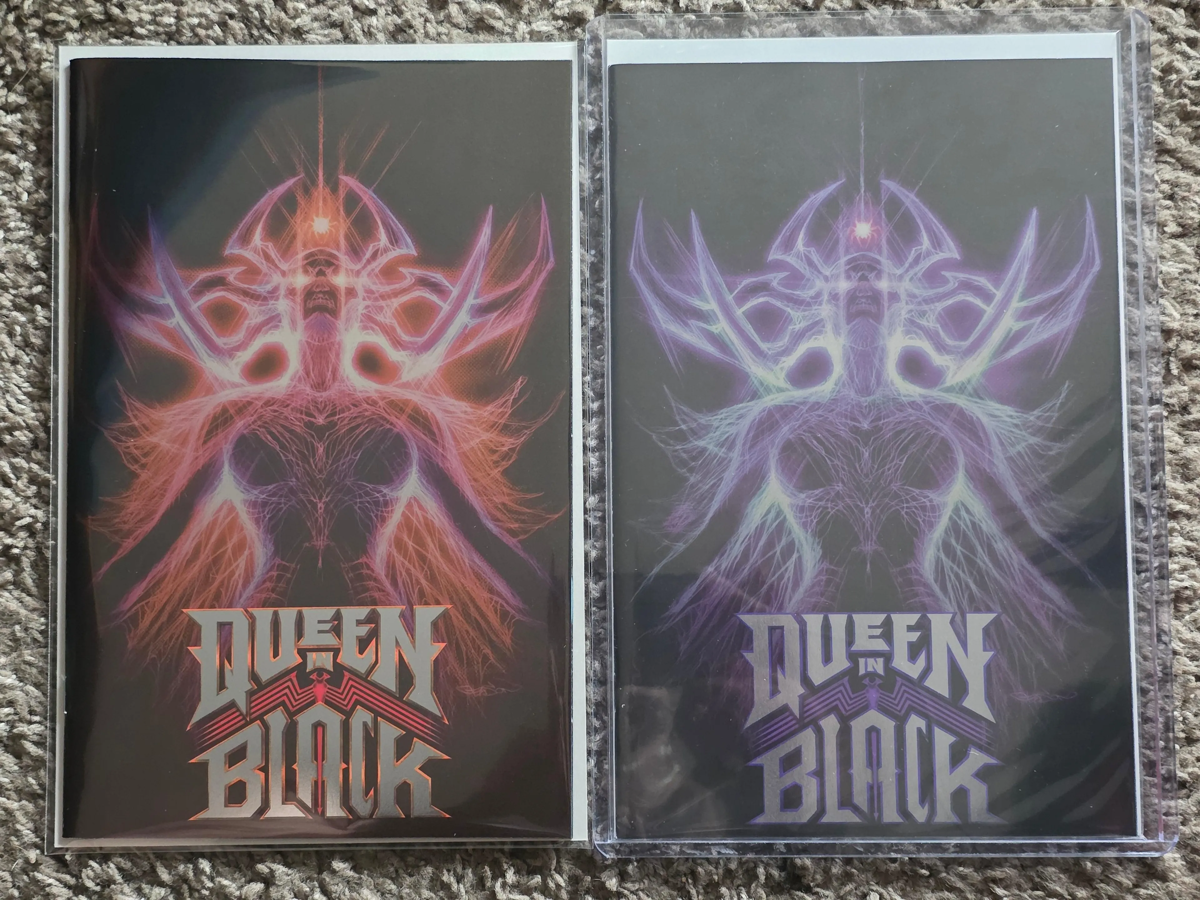 Queen in Black 1 Patrick Gleason Foil Variant Set Damaged As Is Read Description