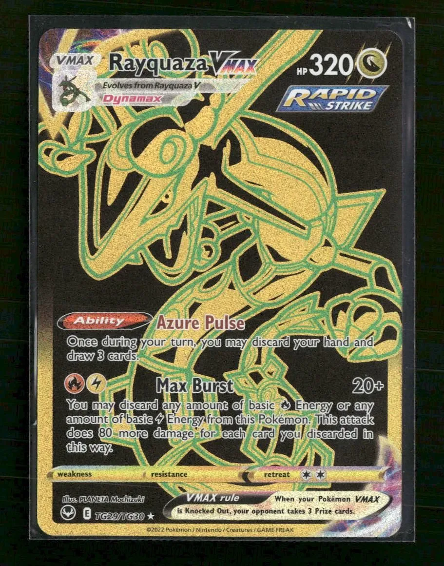 SWSH12: Silver Tempest Trainer Gallery Rayquaza VMAX (Secret) #TG29/TG30