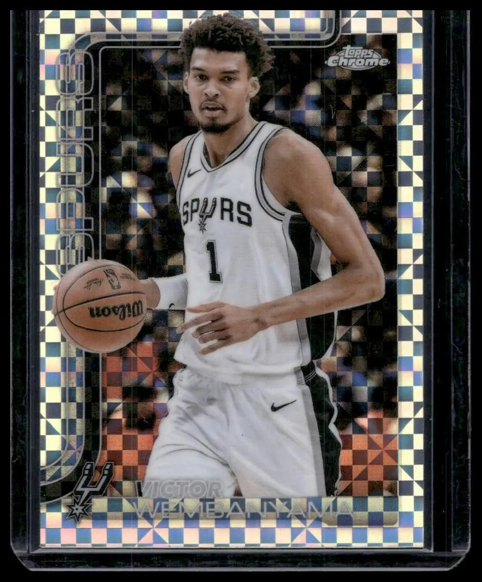2025-26 Topps Chrome #221 Victor Wembanyama X-Fractor