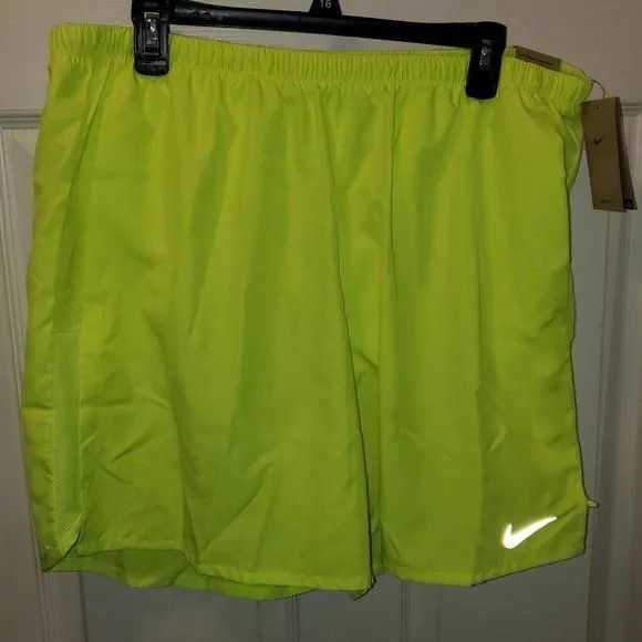 Product image for NWT Nike Shorts Neon Green Yellow Dri-Fit Lined Gym Training Activewear XXL
