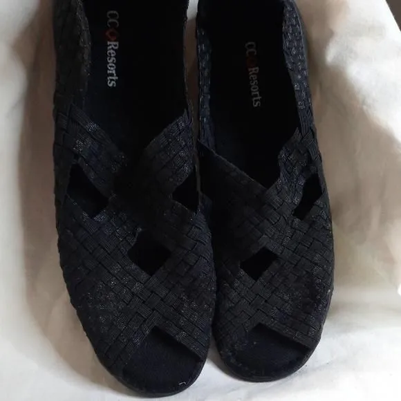 Product image for CC Resorts Sarah Sandals black women's size 8 NIB