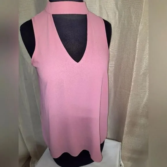 Product image for My Michelle dusty pink sleeveless blouse sz xsmall