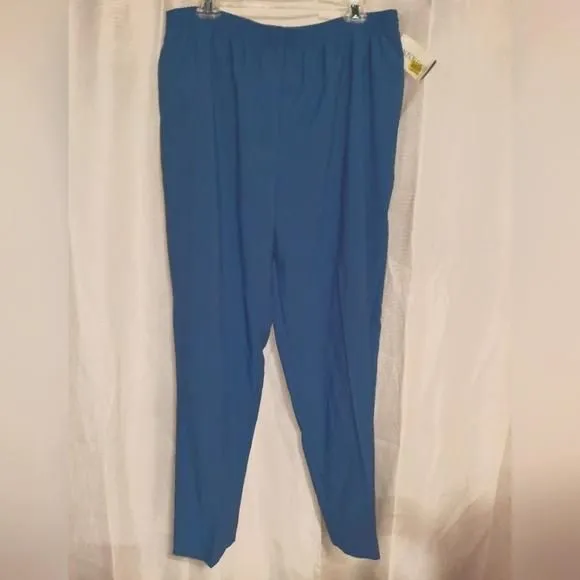 Product image for Allison Daley Pull On Pants Womens Size 18 blue Elastic Waist NEW W/ TAGS