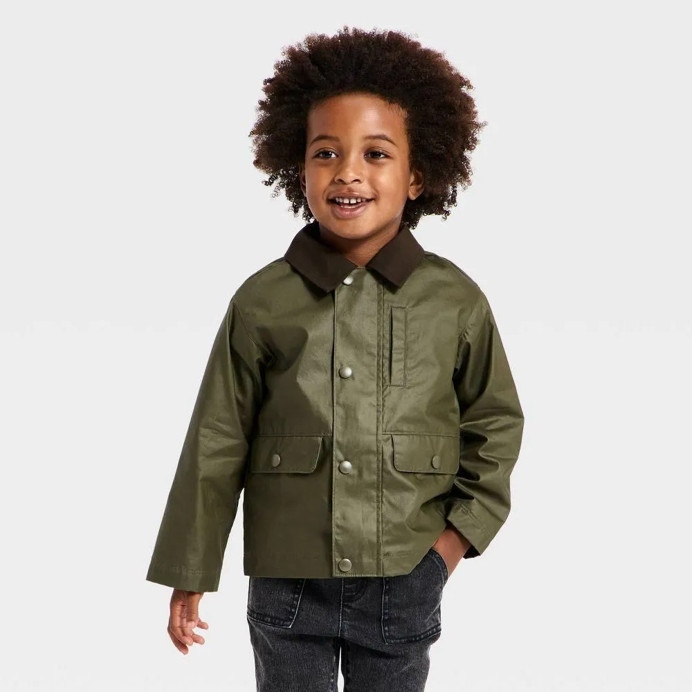 New without Tags - Toddler Boys' Barn Jacket - Cat & Jack Green 2T