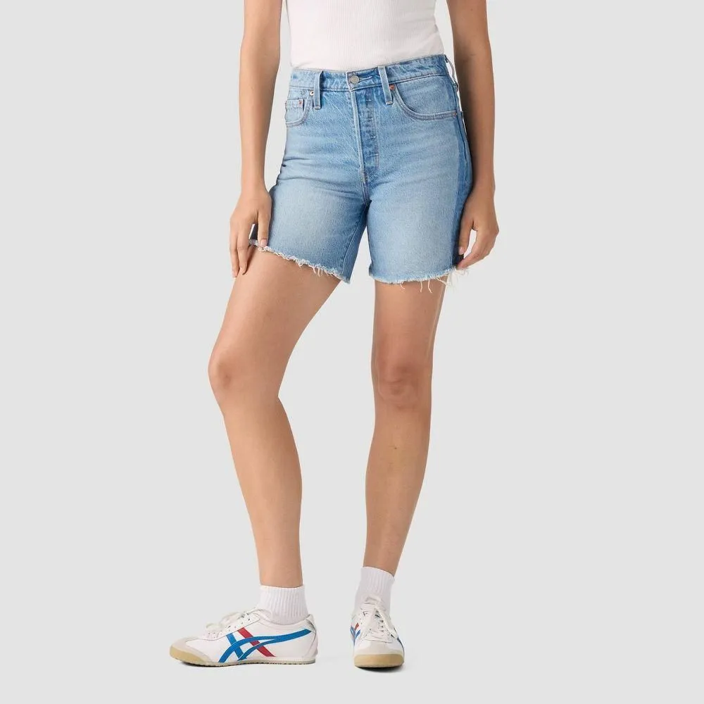 New without Tags - Levi's Women's 501 Mid-Thigh Shorts - So So No No 28