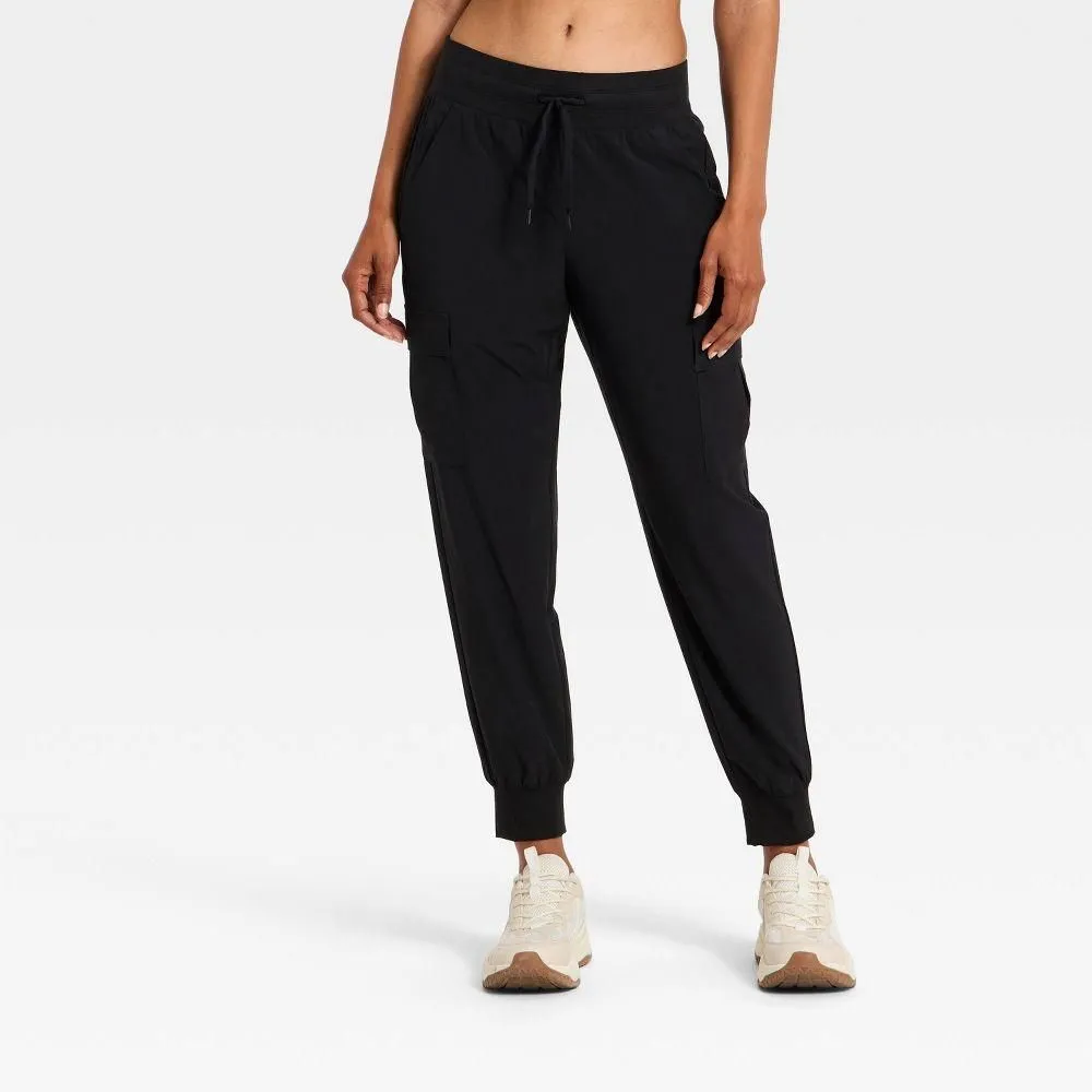 New without Tags - Size: XL - Women's Active Light Mid-Rise Jogger Pants - All In Motion Slate Black