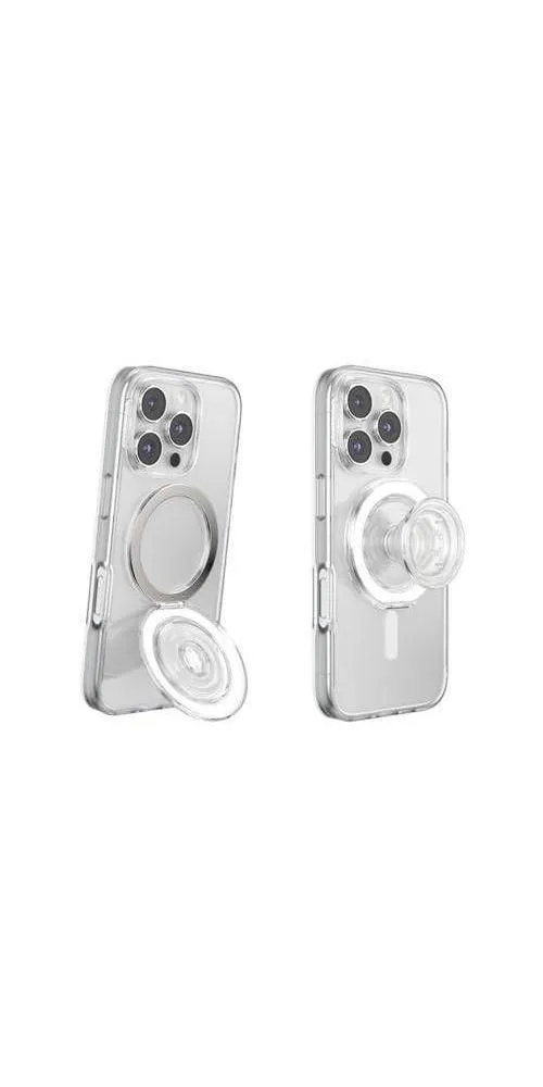 Open-box - PopSockets Kick-Out MagSafe Grip & Stand - Clear Glitter