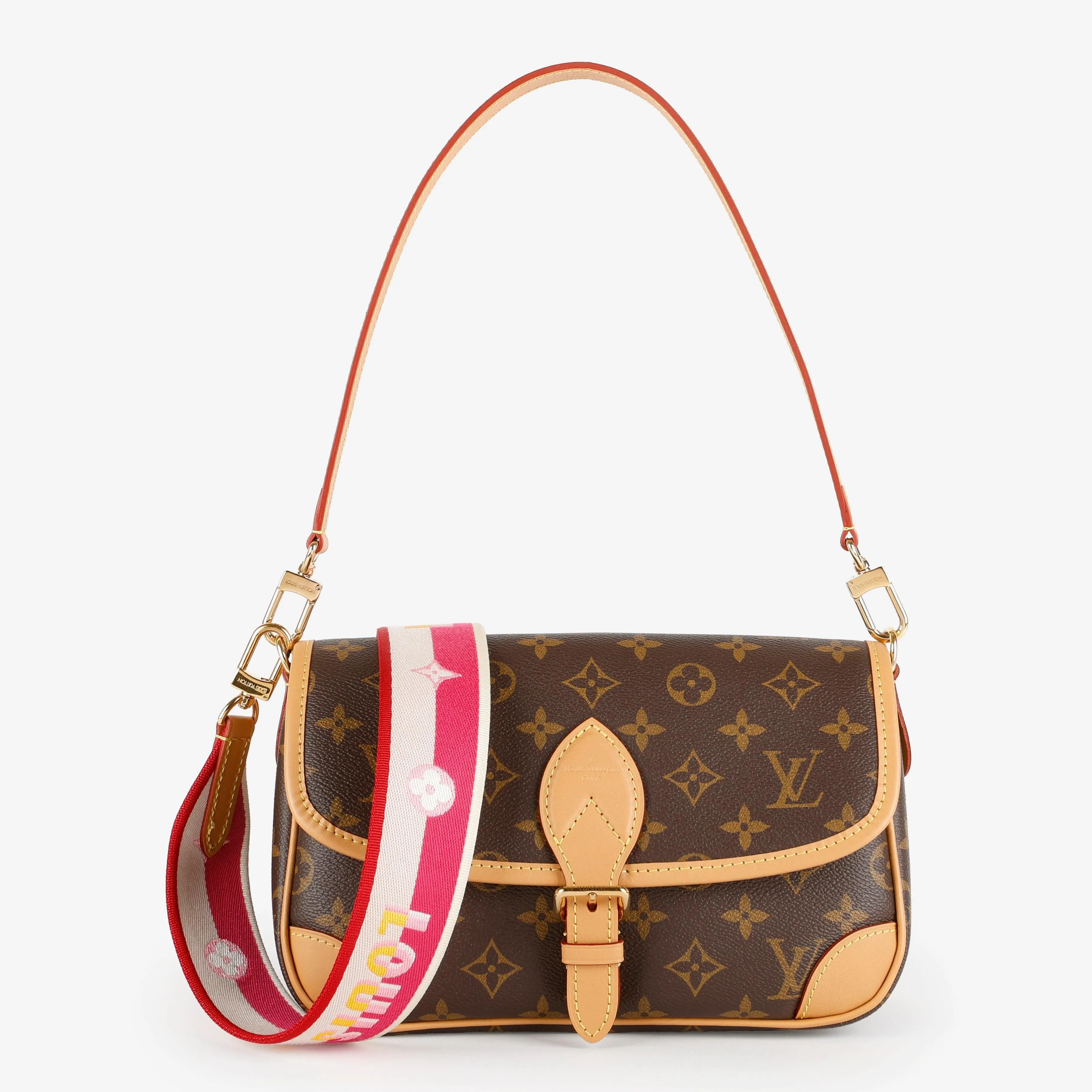 Diane, Monogram/Fuchsia