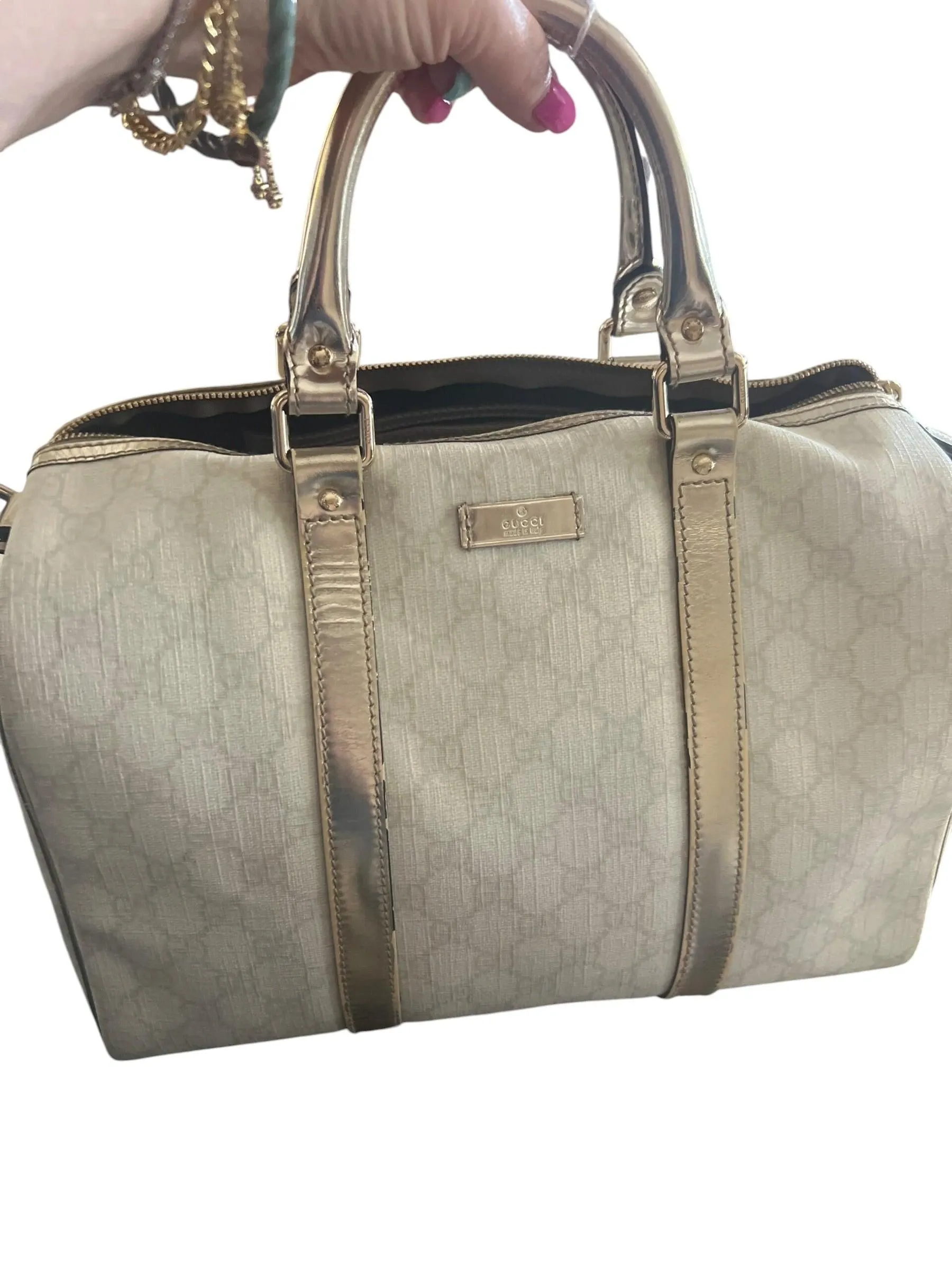 Gucci - Gucci GG Coated Canvas Joy Web